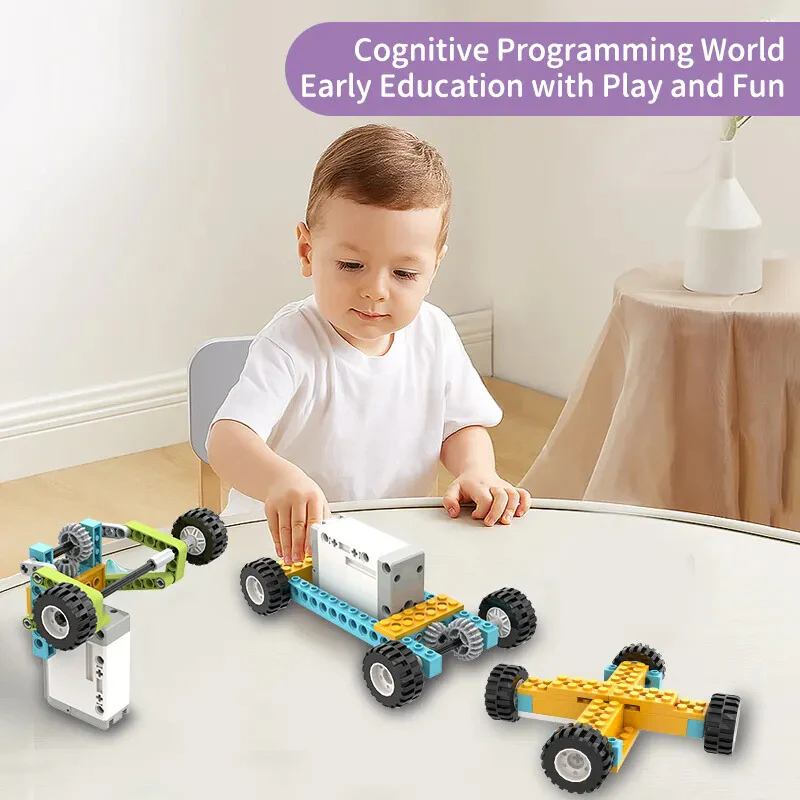 50’si 1 Arada STEM DIY Programlama Robotu İnşaat Blok Seti, WeDo 2.0 ile Uyumludur, Bilim Eğitimi Kiti