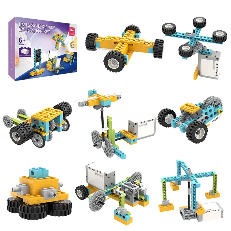 50’si 1 Arada STEM DIY Programlama Robotu İnşaat Blok Seti, WeDo 2.0 ile Uyumludur, Bilim Eğitimi Kiti