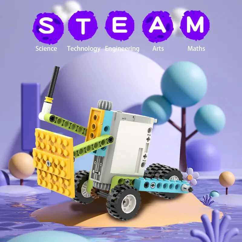50’si 1 Arada STEM DIY Programlama Robotu İnşaat Blok Seti, WeDo 2.0 ile Uyumludur, Bilim Eğitimi Kiti