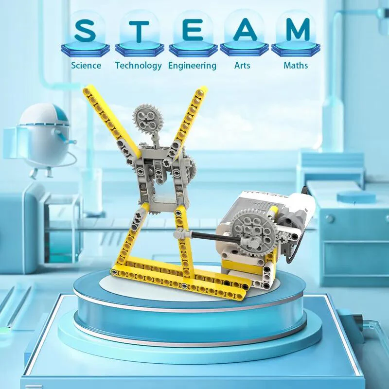 66-in-1 Plastik STEAM Programlanabilir Robot Brik DIY Seti – 536 Parça Eğitici STEM Oyuncak – BC-232