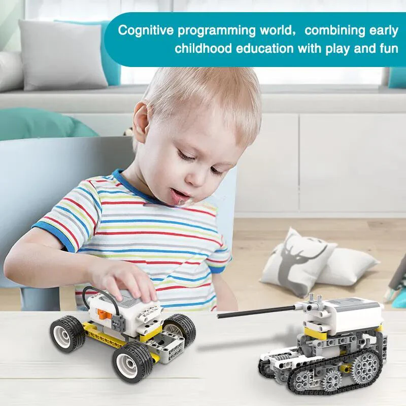 66-in-1 Plastik STEAM Programlanabilir Robot Brik DIY Seti – 536 Parça Eğitici STEM Oyuncak – BC-232