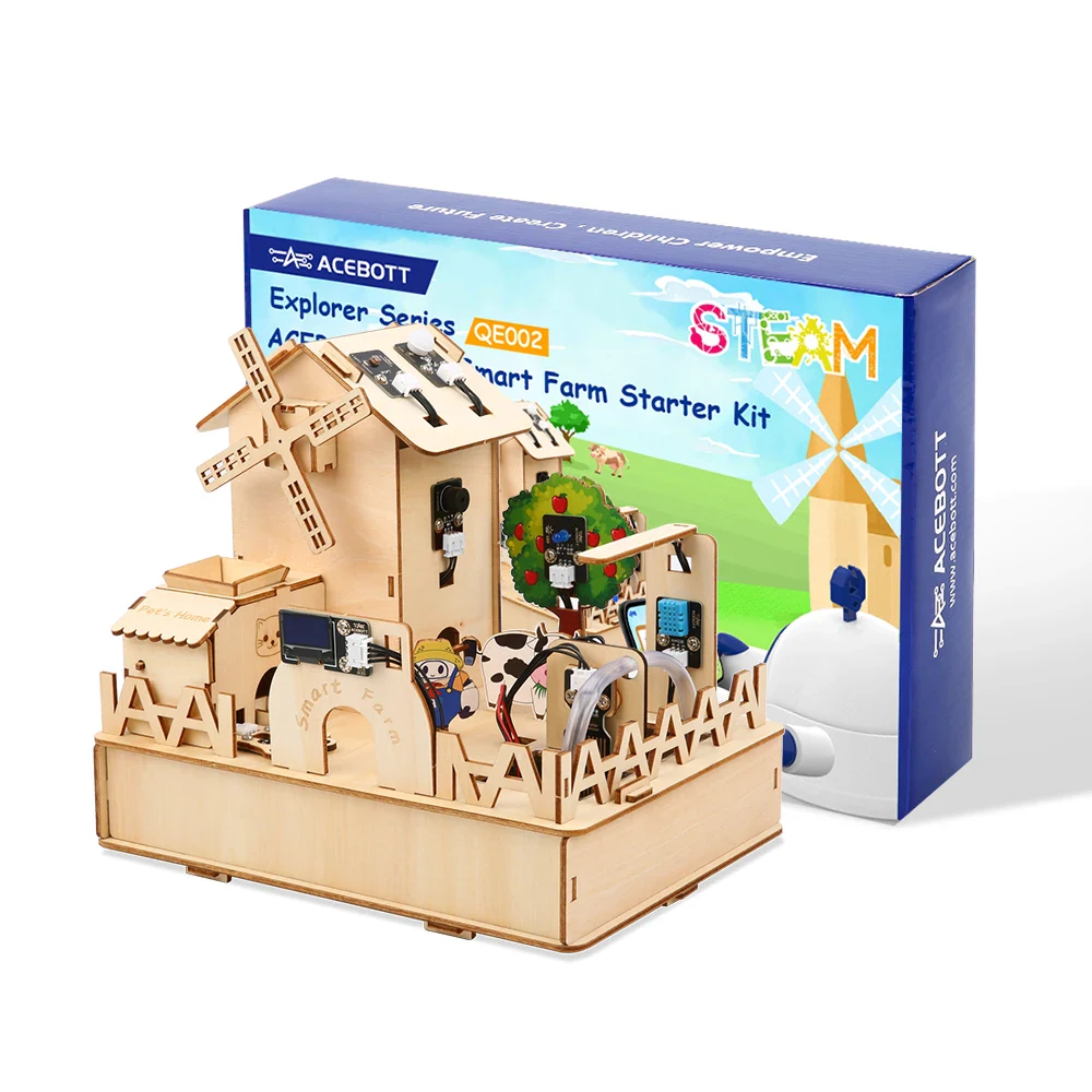 Acebott Qe002 Kendin Yap Otomasyon Arduino Akıllı Ahşap Ev Kiti