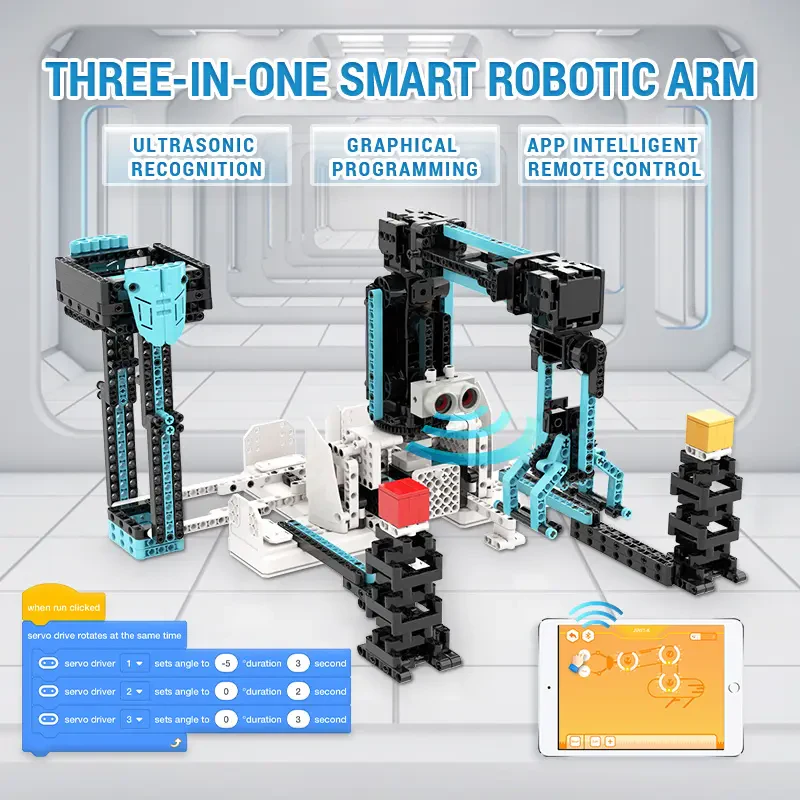 BC-228 DIY APP Kontrol Elektronik Eğitim ve Kodlama Kiti Uzaktan Kumandalı Akıllı Robot Yapım Oyuncağı