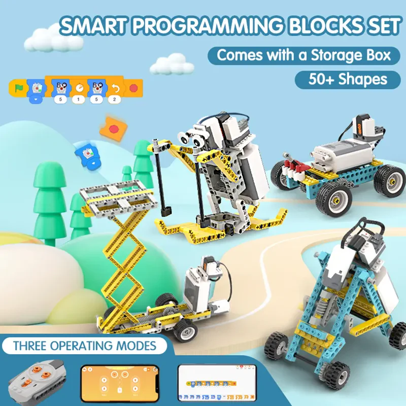 BC-84 Programlanabilir Mekanik Robot Eğitim Kiti, Mantık ve Yapı Blokları Seti