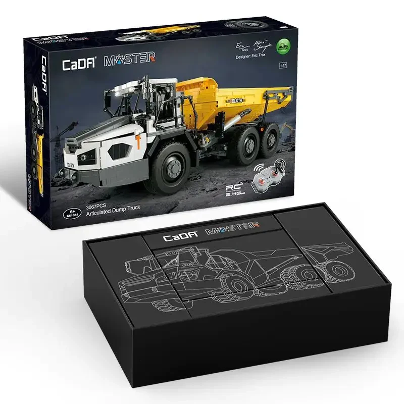 Cada C61054 Mühendislik Serisi 3067 Parça Mafsallı Damperli Kamyon Model Yapım Seti