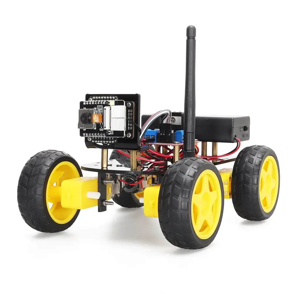 DIY Akıllı Robot Araba Kiti – ESP32 Kamera ile Eğitim Seti KZY5081