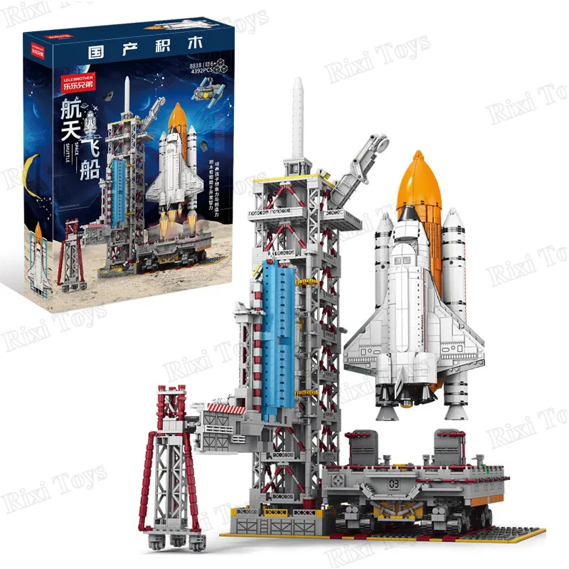 Eğitici Uzay Mekiği Roket DIY Yapı Blokları Seti – Uzay Aracı Modeli LELE BROTHER 8818