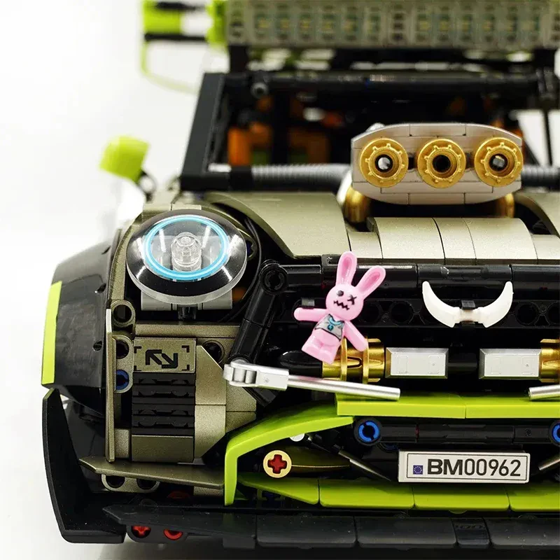 Guly 10632 Technical MOC City Racing 1:10 Model Yapım Seti – 2250 Parça (Mini Cooper/ Ralli)