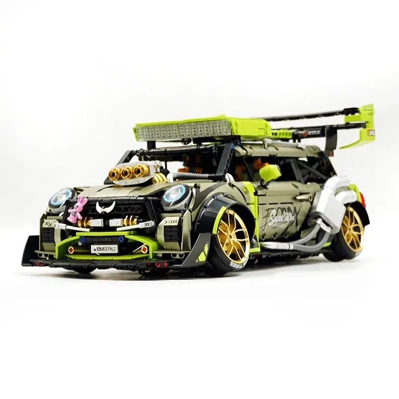 Guly 10632 Technical MOC City Racing 1:10 Model Yapım Seti – 2250 Parça (Mini Cooper/ Ralli)