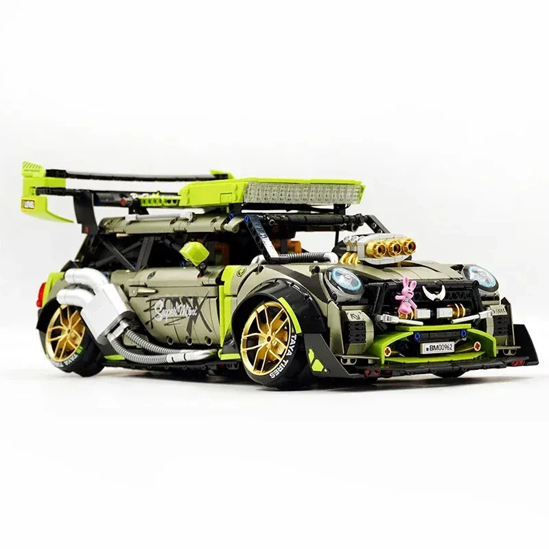 Guly 10632 Technical MOC City Racing 1:10 Model Yapım Seti – 2250 Parça (Mini Cooper/ Ralli)