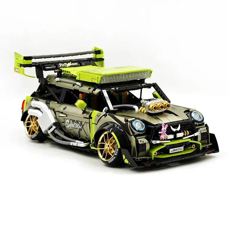 Guly 10632 Technical MOC City Racing 1:10 Model Yapım Seti – 2250 Parça (Mini Cooper/ Ralli)
