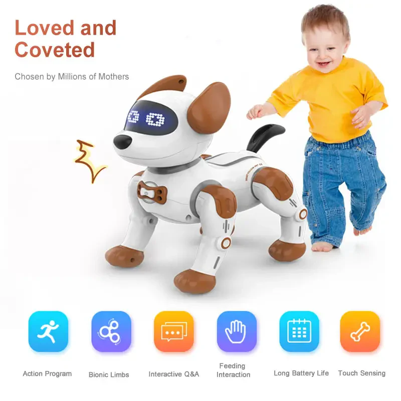 JJRC R19 Akıllı Etkileşimli Yavru Köpek Robot – Sesli Komut ve Dans Eden Robot