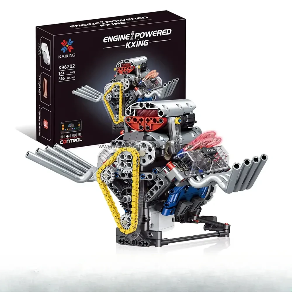 Kaiyu K96202 Teknik V8 Motor Yapı Blokları