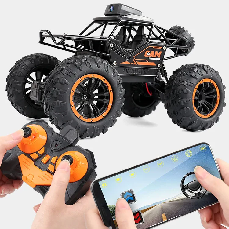 LH-C023AS Alloy RC Araba HD 720P WIFI FPV Kamera, Uzaktan Kumandalı Stunt 1:18 2.4G SUV Tırmanma Oyuncağı