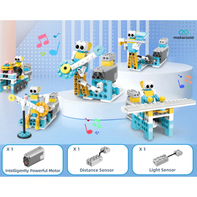 Makerzoid Akıllı Robot 72’si 1 Arada Akıllı Kendin Yap Robotik Kiti 6+ Yaş