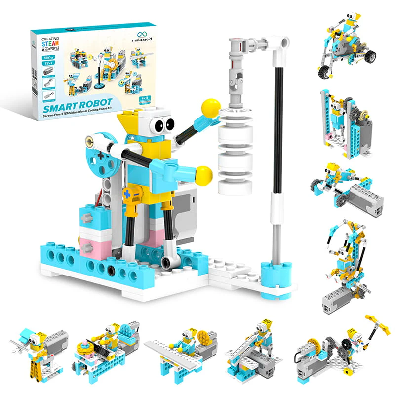 Makerzoid Akıllı Robot 72’si 1 Arada Akıllı Kendin Yap Robotik Kiti 6+ Yaş