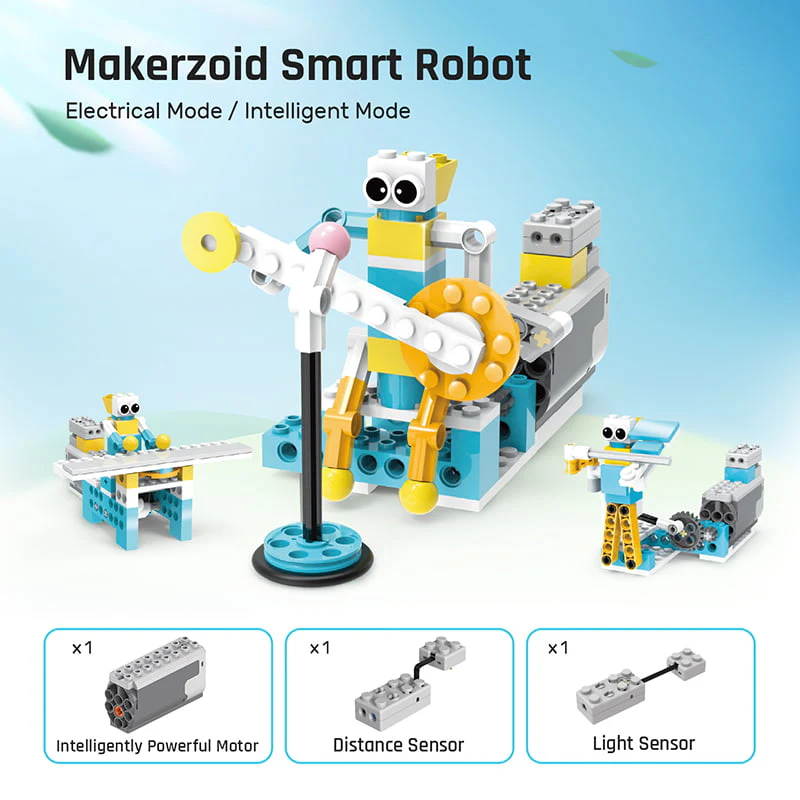 Makerzoid Akıllı Robot 72’si 1 Arada Akıllı Kendin Yap Robotik Kiti 6+ Yaş