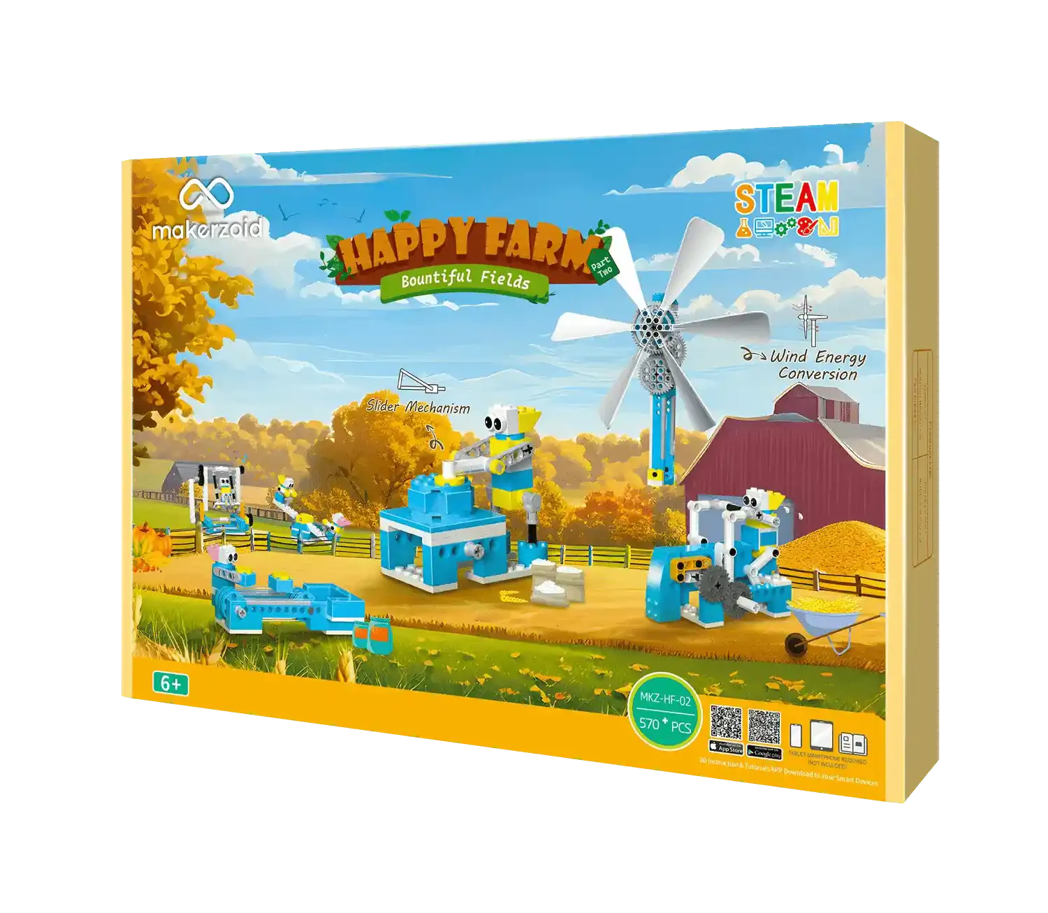 Makerzoid Happy Farm 2 – 570 Parça Çiftlik Seti 6+