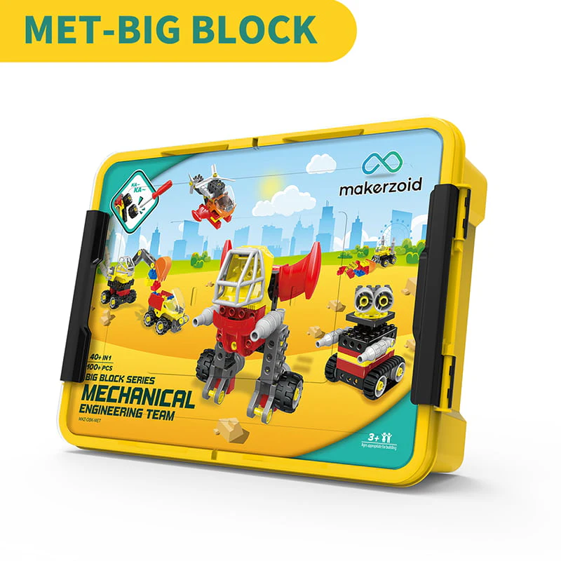 Makerzoid Mühendis Eğitim Seti 100+ Parça 40in1 Arada 3+ Yaş – MKZ-0BK-MET