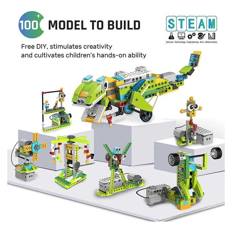 Makerzoid STEAM Programlama Yapı Taşları 100’ü 1 Arada Robot Ustası (Standart) Eğitim Seti 6+ Yaş