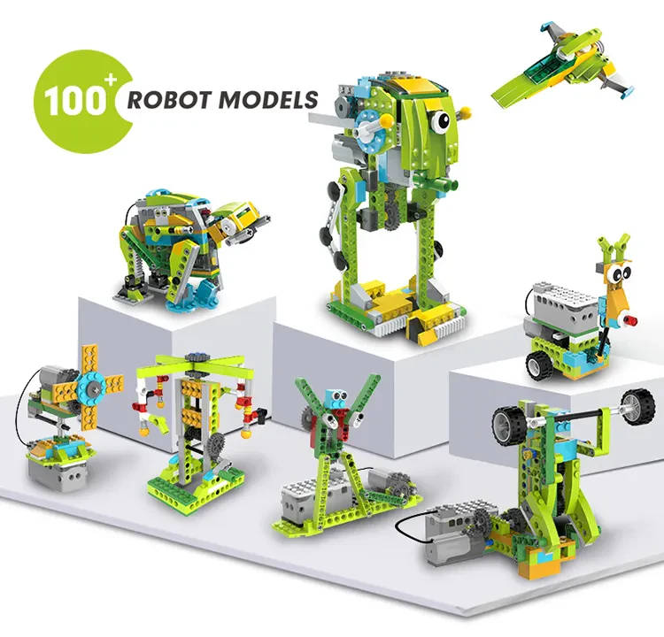 Makinist Kodlama Öğrenme İdeal Hediye WEDO DIY Programlama Eğitici STEM Yapı Taşları Robot (Kopya)