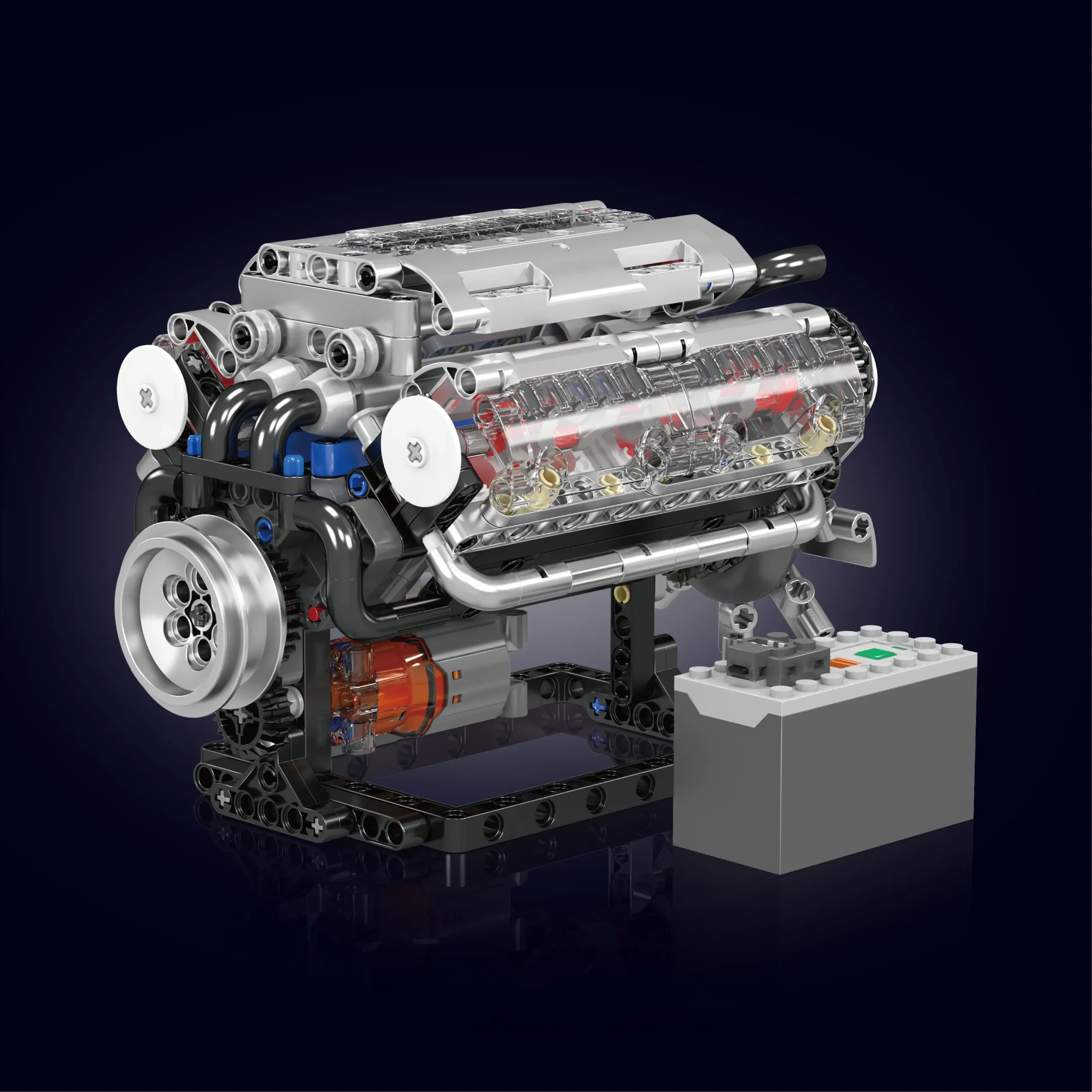 Mould King 10088s Teknik No.v8 Motor 535 Parça Model Yapım Seti