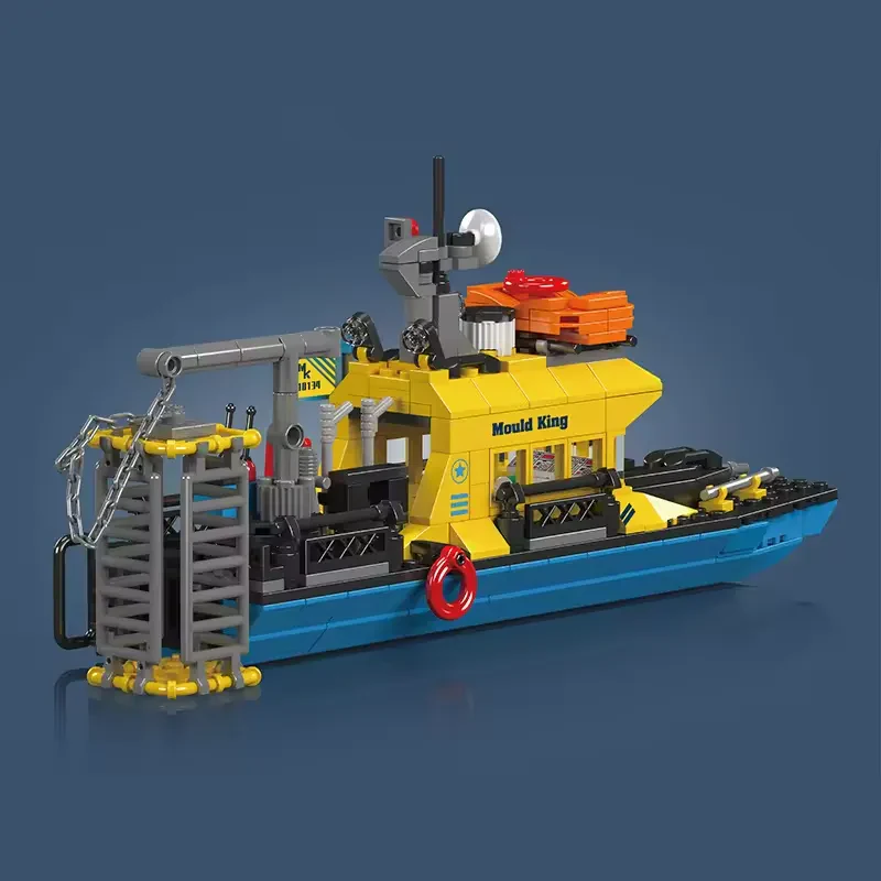 Mould King 10134 Sualtı Keşif Gemisi 380 Parça Lego Gemi Seti