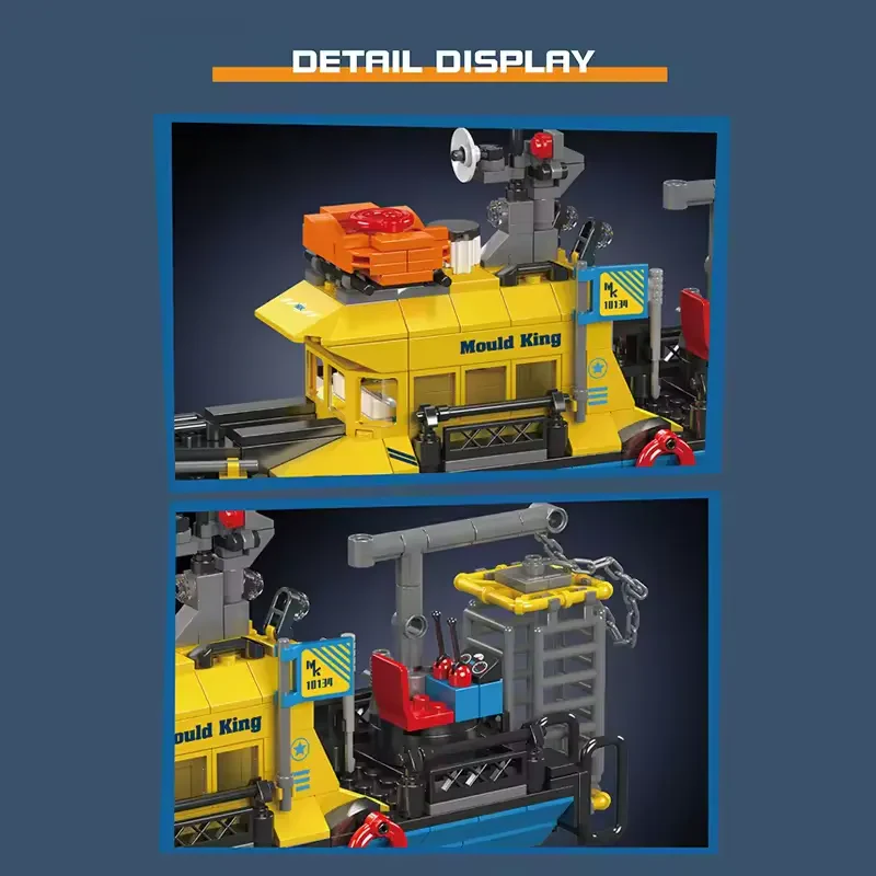 Mould King 10134 Sualtı Keşif Gemisi 380 Parça Lego Gemi Seti