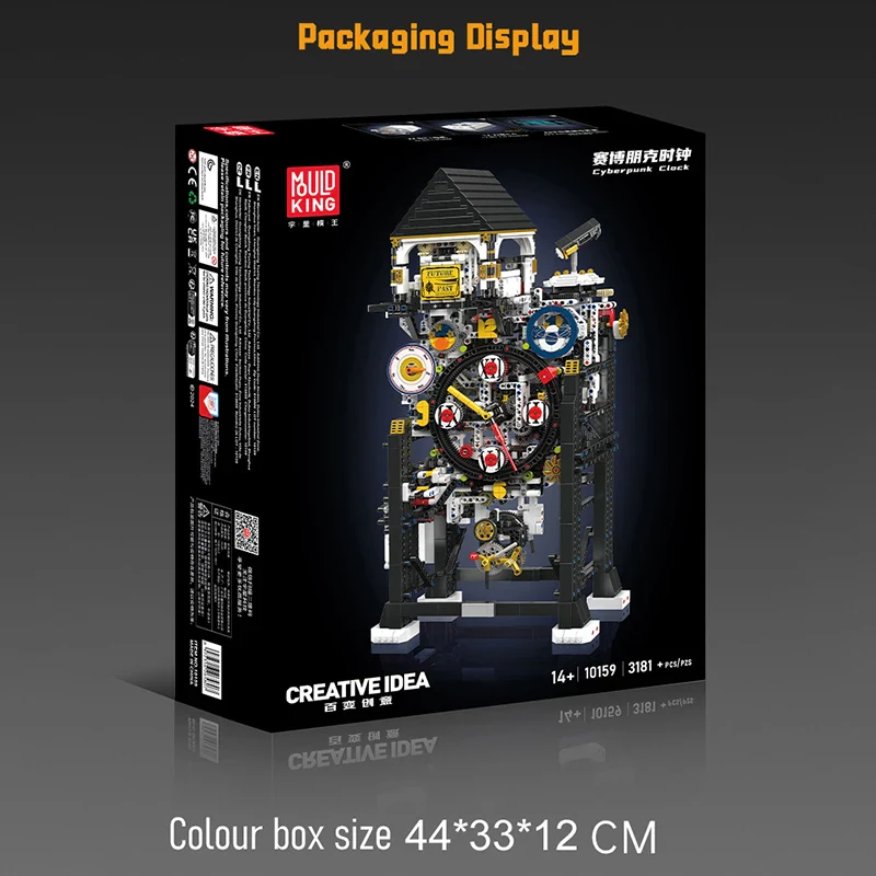 Mould King 10159 Cyberpunk Saat Yapım Seti