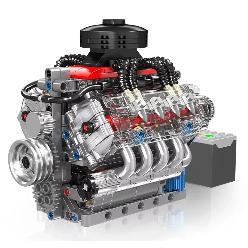 Mould King 10171 V8 Motor Model Yapım Seti – 487 Parça