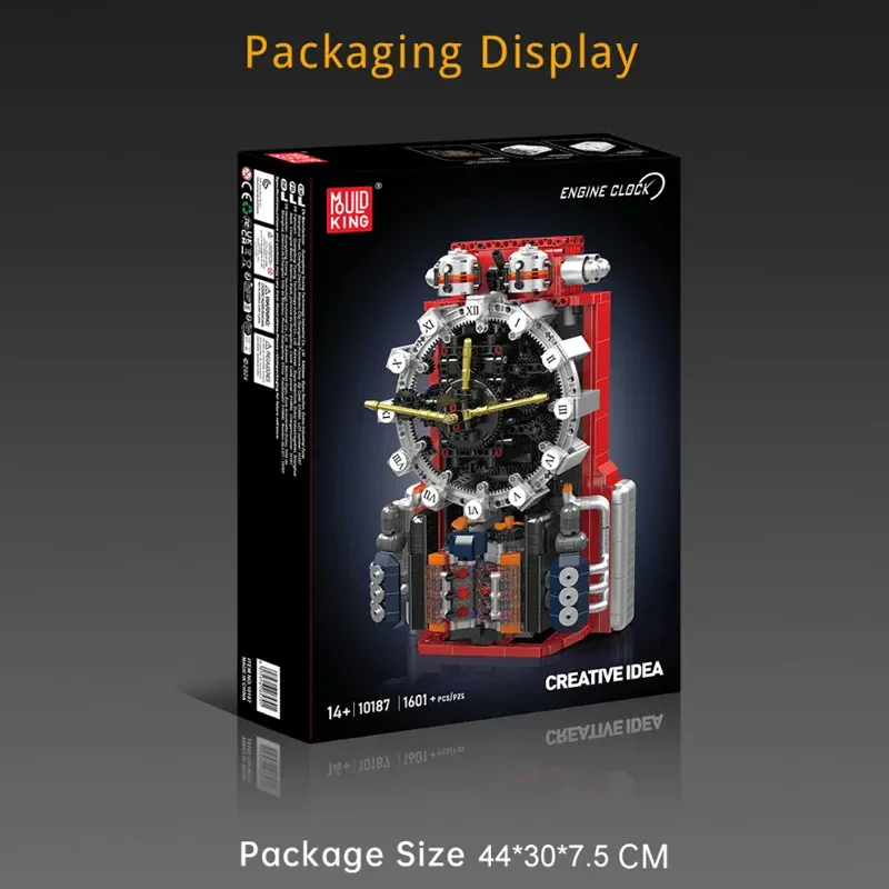 Mould King 10187 Creative İdea Cyberpunk Mekanik Saat – 1601 Parça