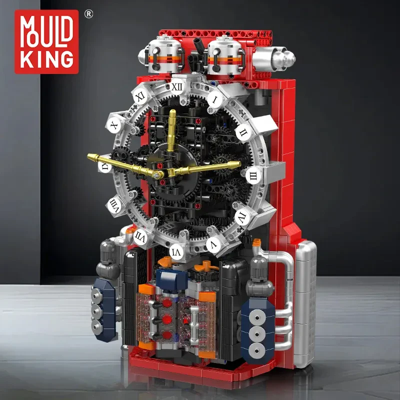 Mould King 10187 Creative İdea Cyberpunk Mekanik Saat – 1601 Parça
