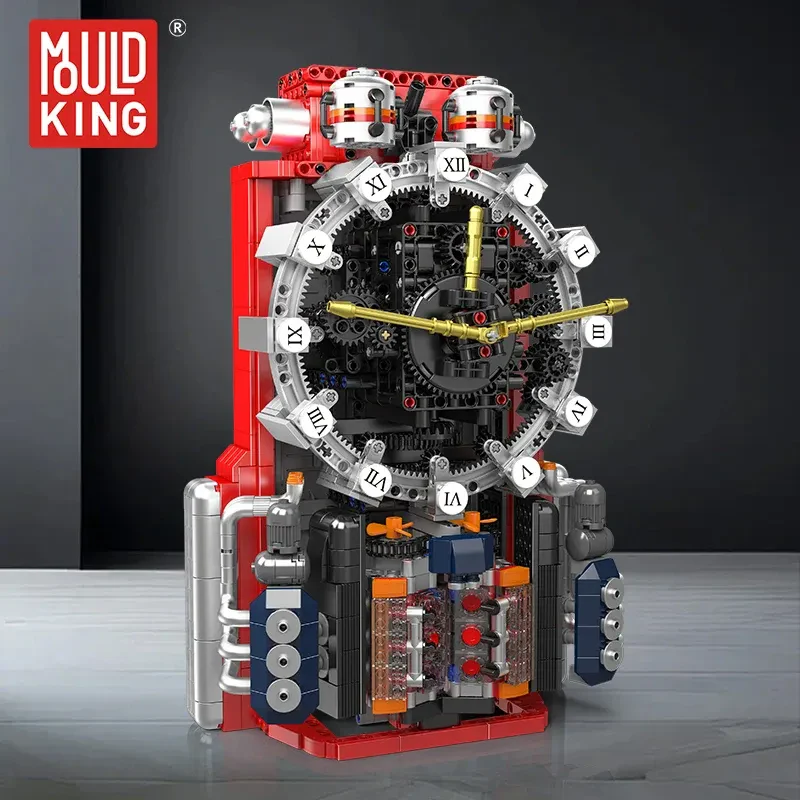 Mould King 10187 Creative İdea Cyberpunk Mekanik Saat – 1601 Parça