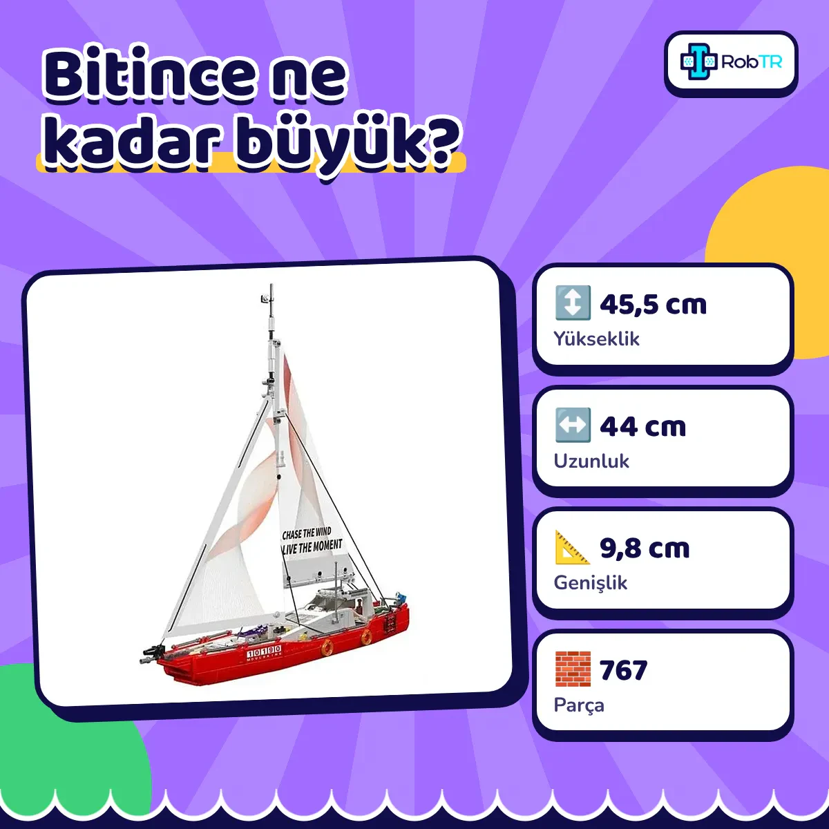 Mould King 10190 Modern Yelkenli II Yapım Seti