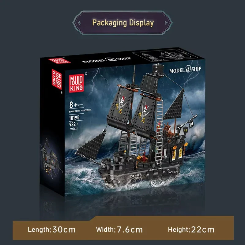 Mould King 10195 Dünya Demiryolu ve Şehir Teknesi Yapım Seti 932 Parça