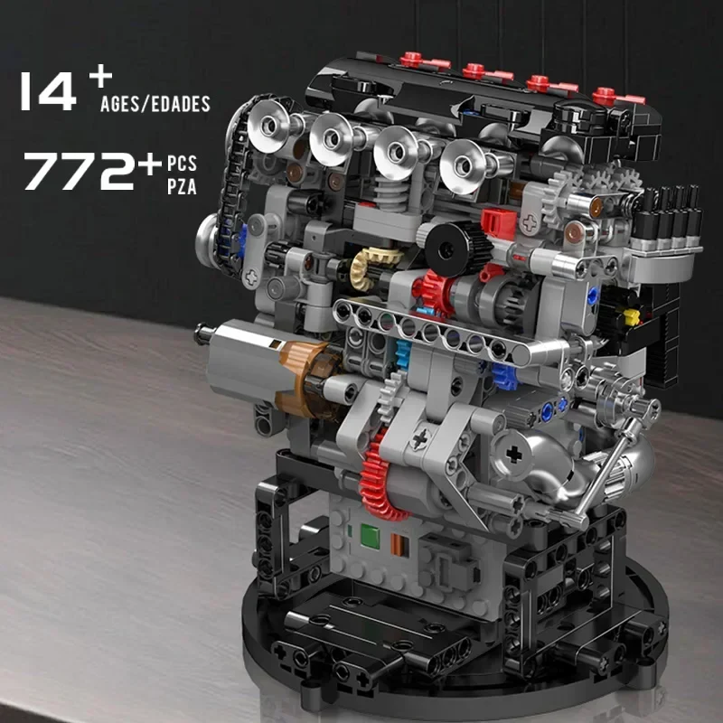 Mould King 10234 Şehir Spor Arabası Motor Montaj Yapım Seti 772 Parça