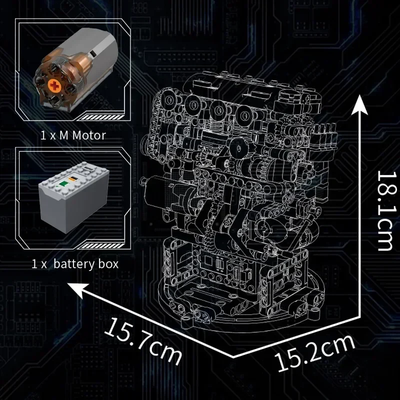 Mould King 10234 Şehir Spor Arabası Motor Montaj Yapım Seti 772 Parça
