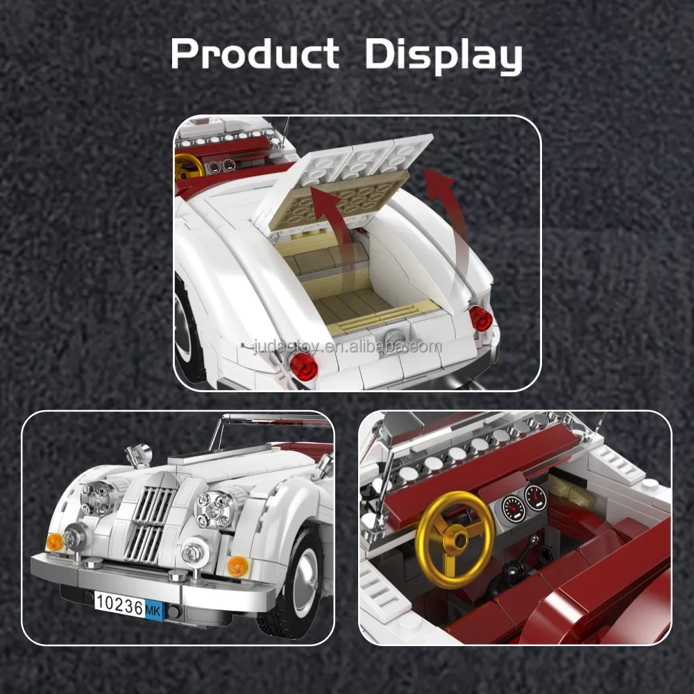 Mould King 10236 Cabrio İki Kişilik Spor Araba Yapım Seti