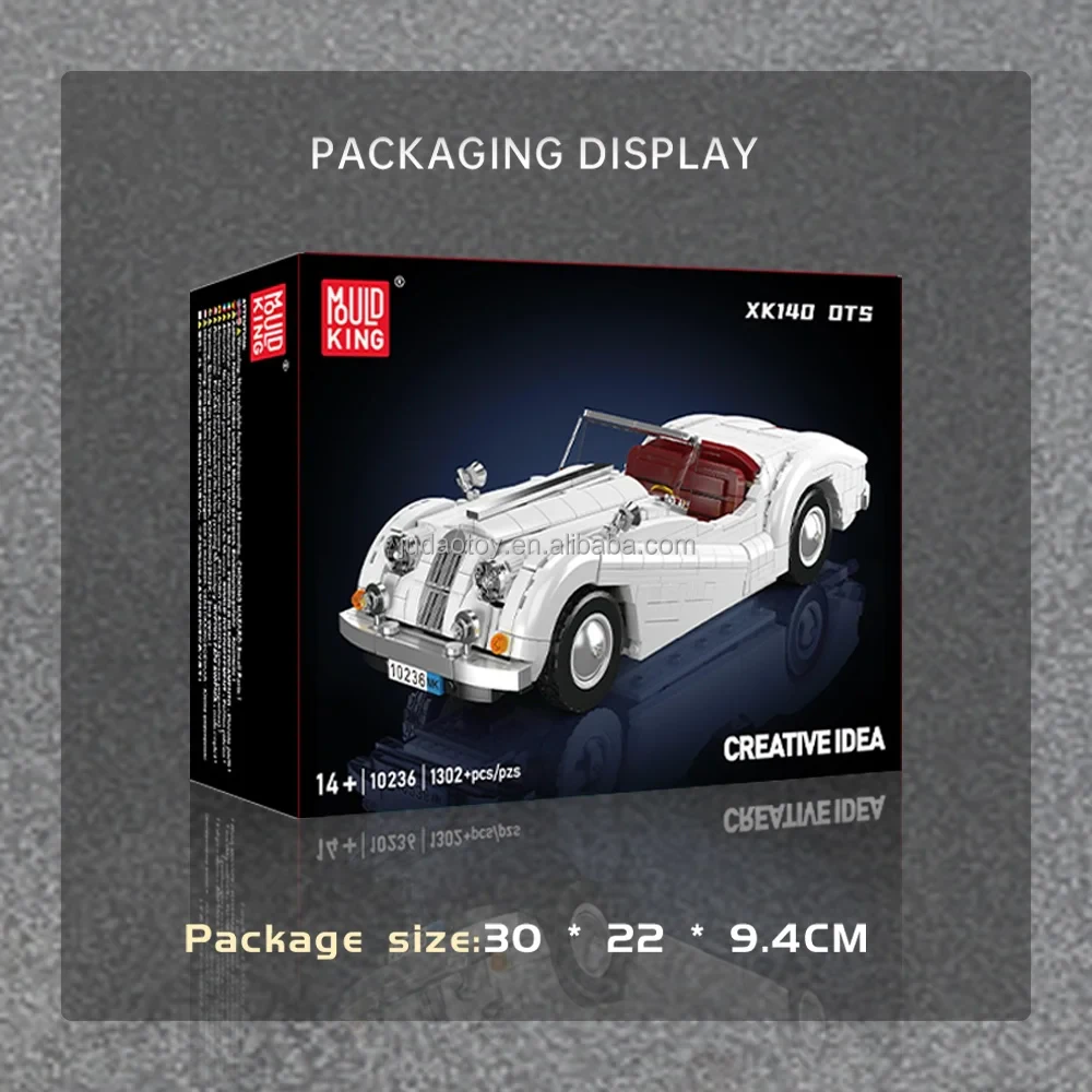 Mould King 10236 Cabrio İki Kişilik Spor Araba Yapım Seti