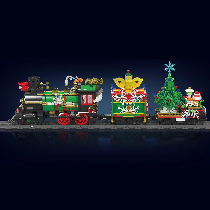 Mould King 12012S Uzaktan Kumandalı Noel Treni Yapı Taşı Seti