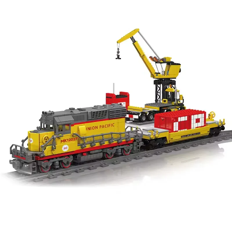 Mould King 12027S Motorlu EMD SD40-2 1257 Parça Lego Express Tren Modeli