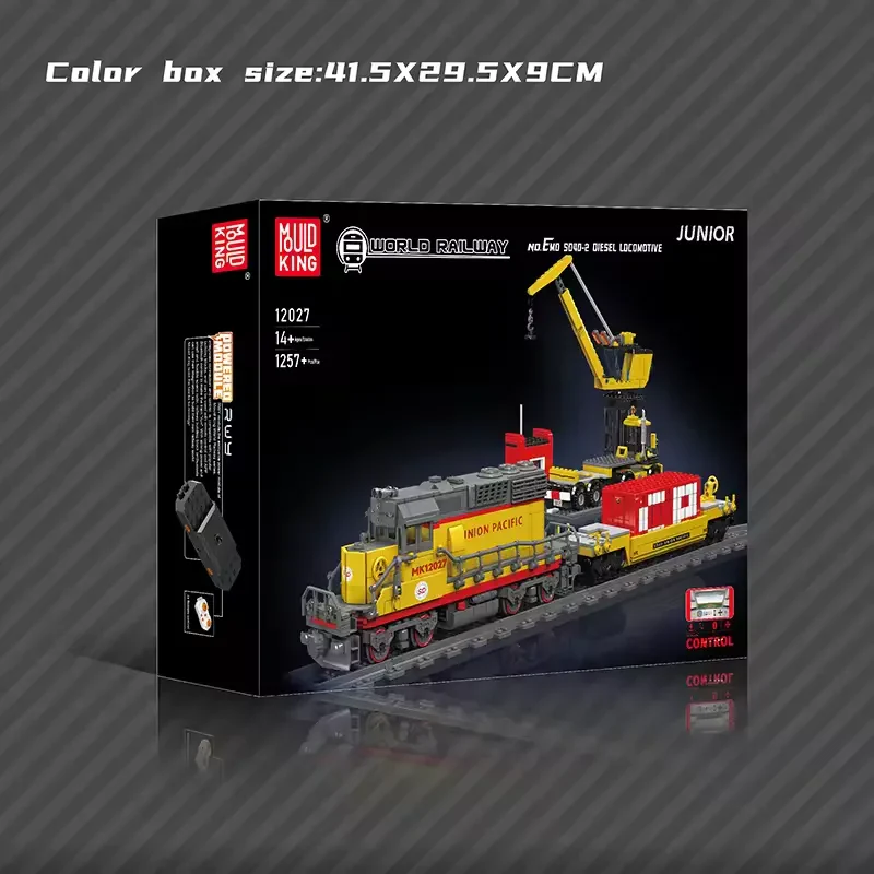 Mould King 12027S Motorlu EMD SD40-2 1257 Parça Lego Express Tren Modeli