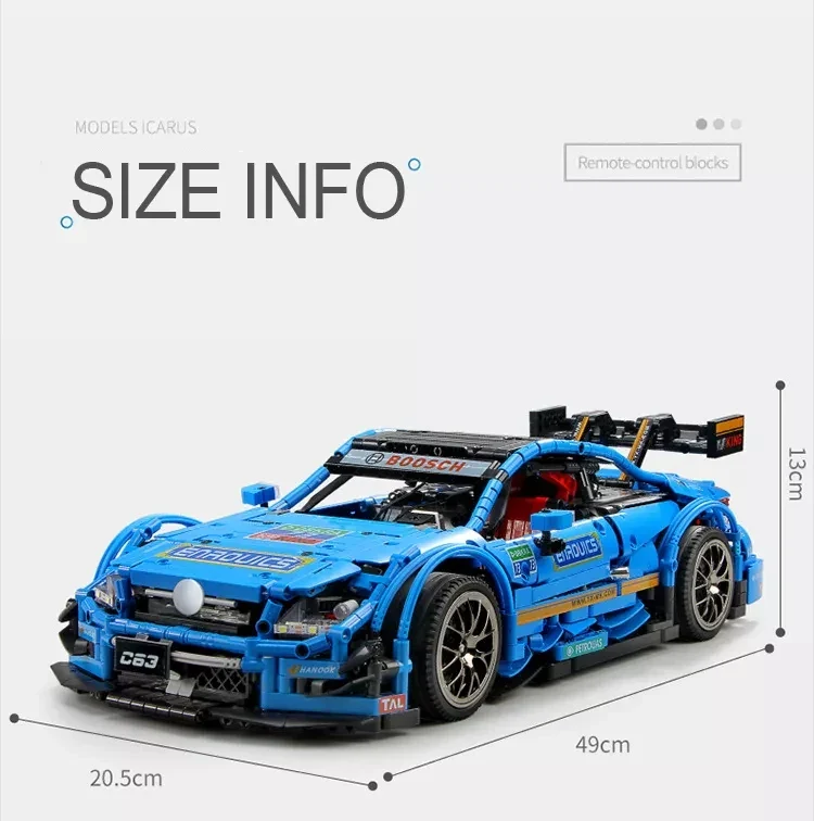 Mould King 13073 G63 RC Araç Yapım Seti – 1:8 Ölçekli APP Kontrollü Uzaktan Kumandalı Teknik Model Araba