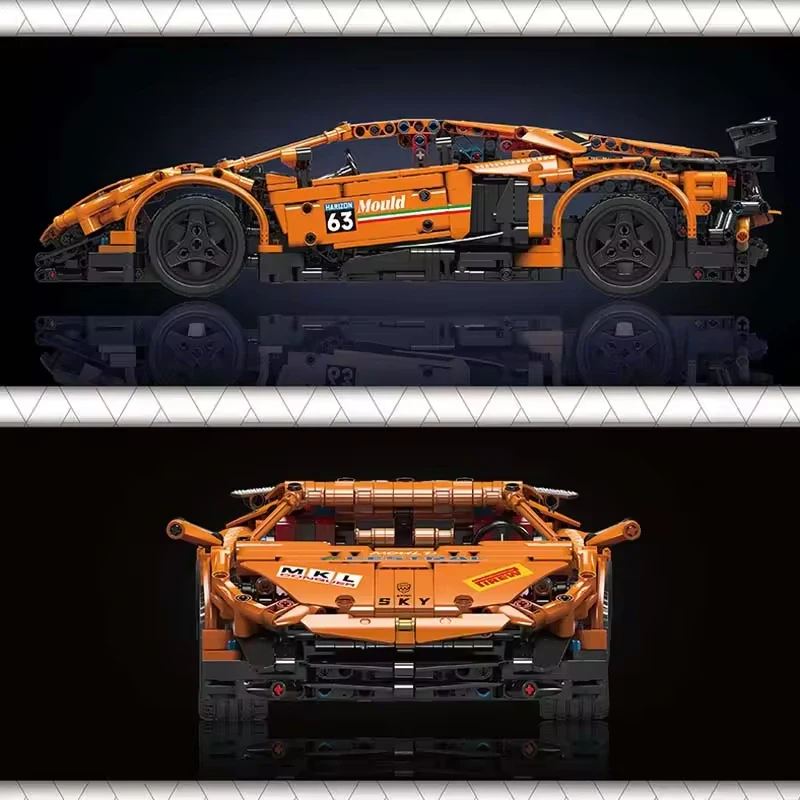 Mould King 13177 Aventador SVJ Uzaktan Kumandalı Araba 1.608 Parça Yapım Seti