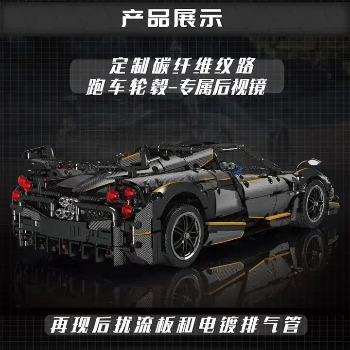 Mould King 13182 Technic Huayra 4802 Parça Lego Araba Seti