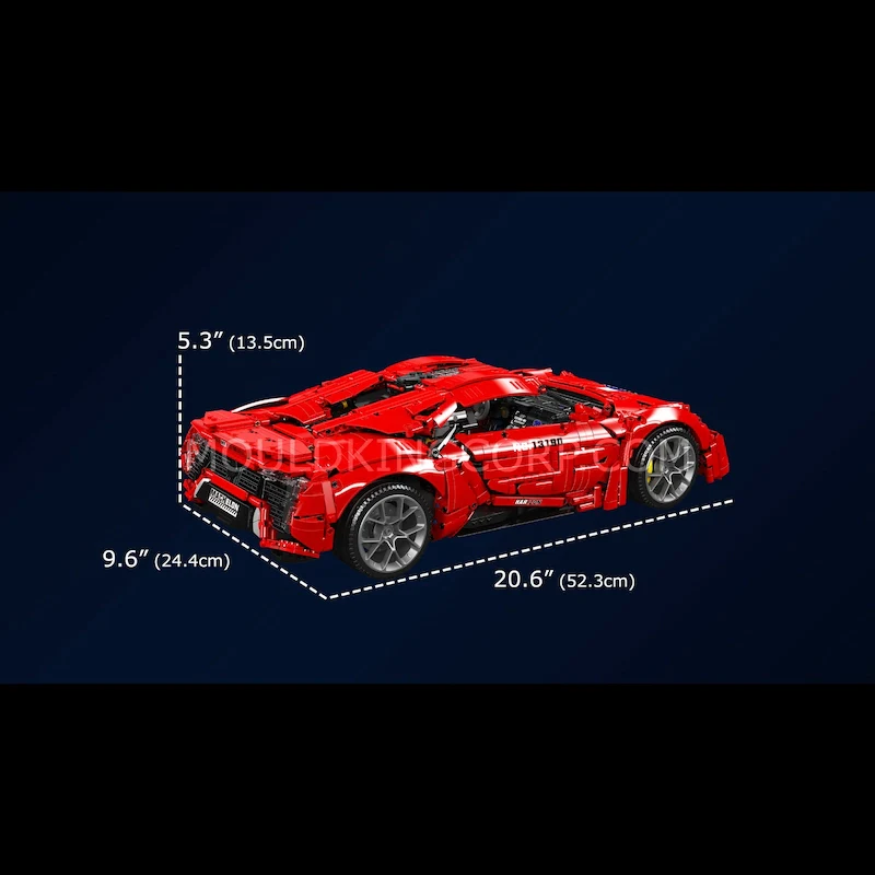 Mould King 13190 Lykan Uzaktan Kumandalı Hypersport 4.070 Parça Araba Yapım Seti