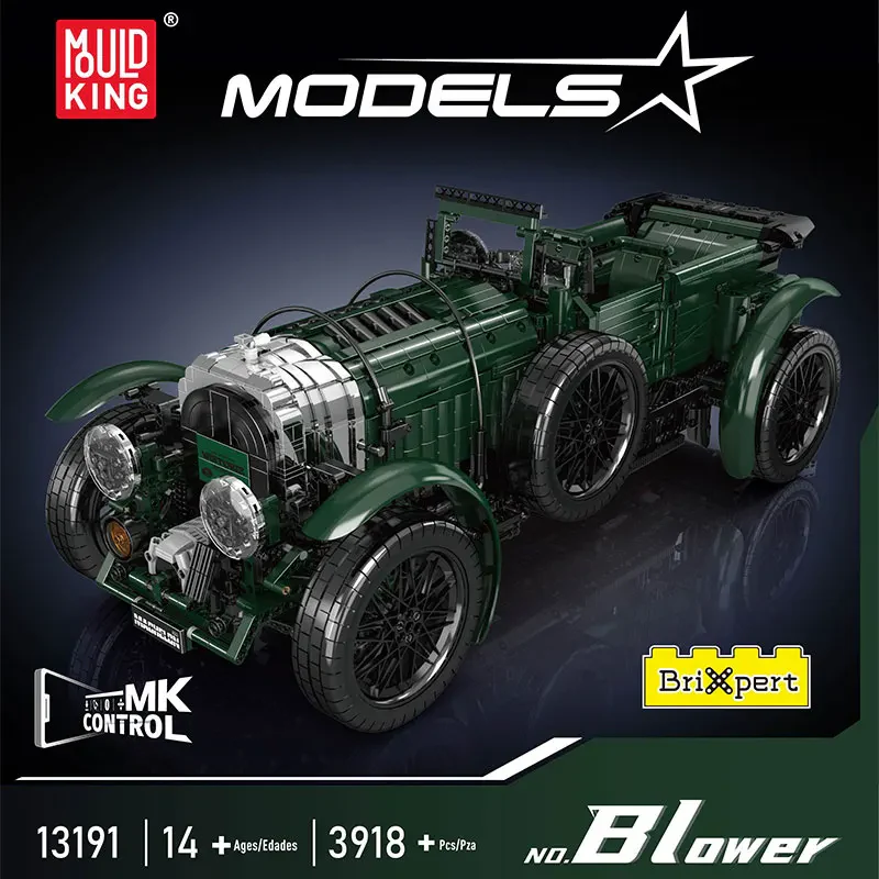 Mould King 13191 Klasik Yarış Arabası Yapım Seti – 3918 Parça Motorlu Teknik Model Araç