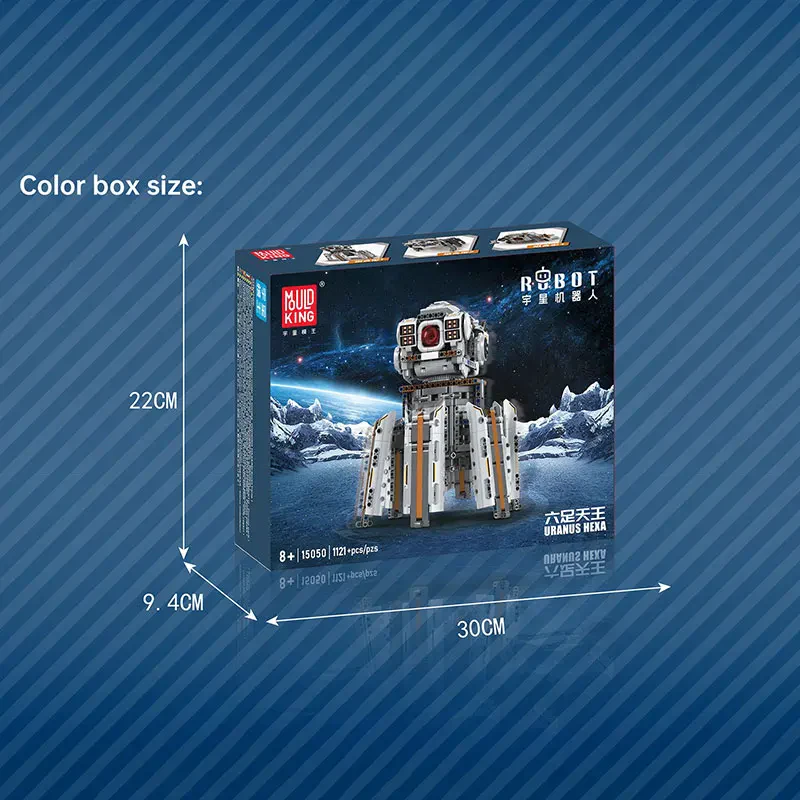 Mould King 15050S Robot Yapım Seti 1121 Parça | Teknik DIY Model Blok Oyuncak