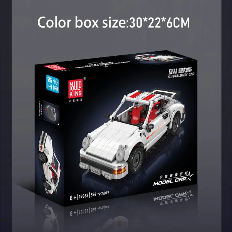 Mould King 15063 Porsche 911 Mini Spor Araba Yapım Seti