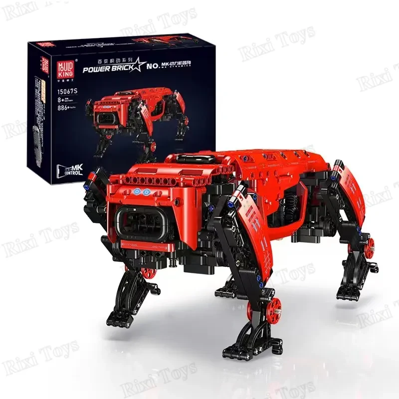 Mould King 15067S AlphaDog RC Robot Modeli – Motorlu Yapı Seti